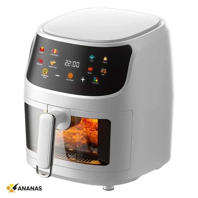 West Strong 8L Digital Air Fryer – Extra Large Capacity, Oil-Free Hot Air Cooker with Touch Screen, Timer & Temperature Control – Family Size Airfryer for Healthy Frying, Roasting, Baking & Grilling