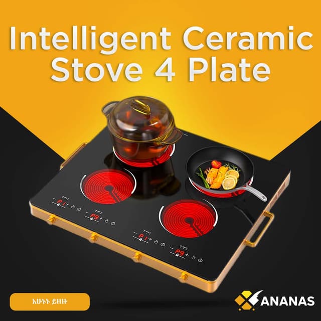 Intelligent Ceramic Infrared Cooker Stove 4 Plate