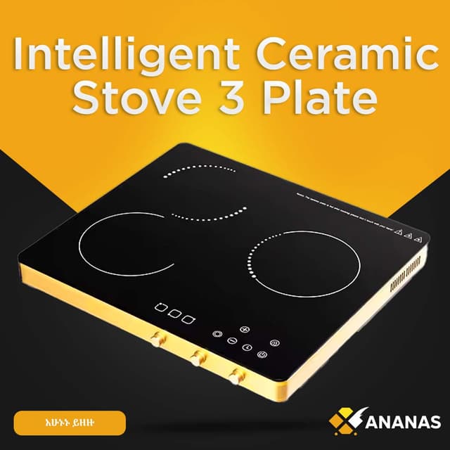 Intelligent Ceramic Infrared Cooker Stove 3 Plate