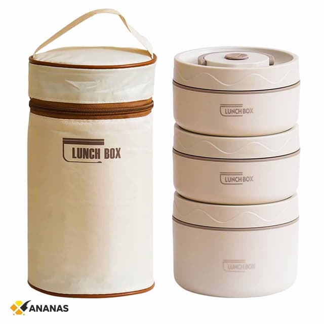 Stainless Steel Insulated Lunch Box with Thermal Bag. Leakproof & Portable Food Container for Hot/Cold Meals
