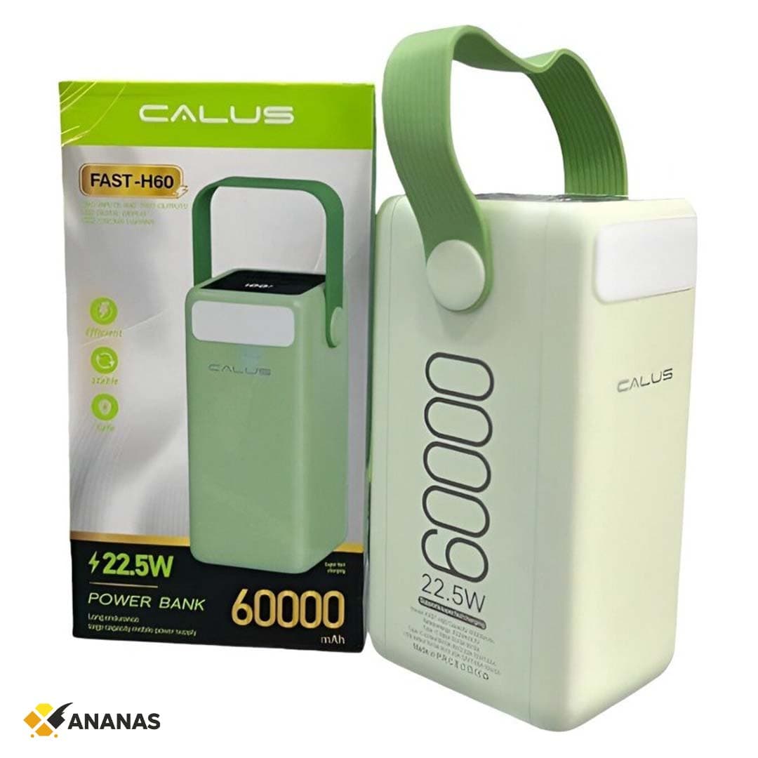 Calus Fast-H60 60,000mAh Power Bank 22.5W Fast Charge, High-Capacity Portable Charger