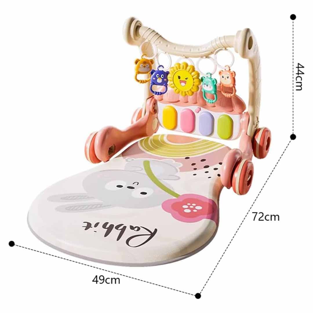 Baby Musical Activity Gym & Learning Walker. Piano Play Mat with Lights.