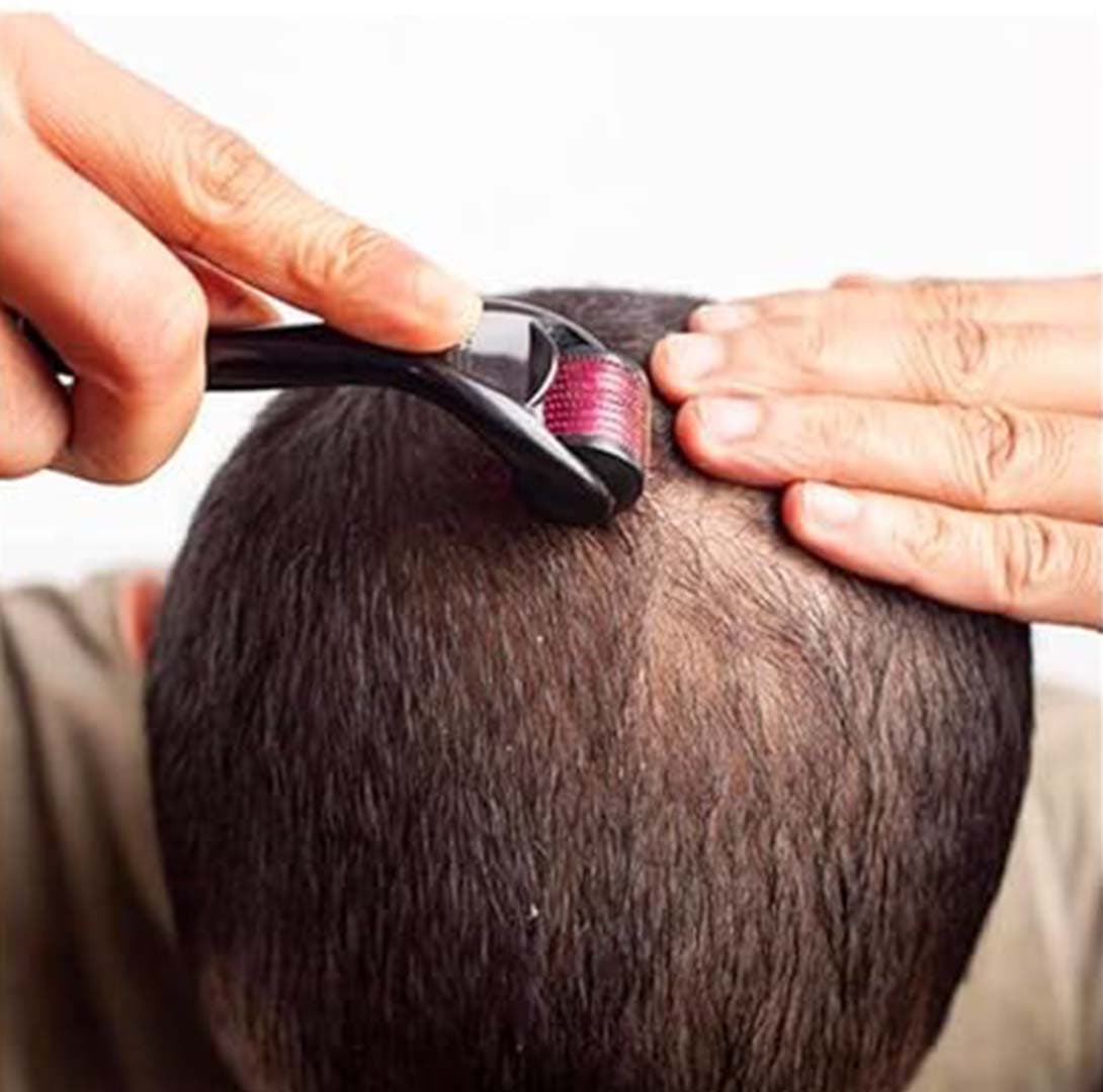 Derma Roller (0.5mm) & Mielle Hair Growth Oil (59ml) Package