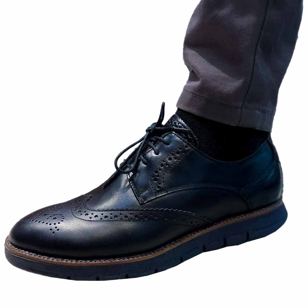 Handcrafted Black Leather Shoes. Premium Genuine Leather Flats for Men, Sleek Minimalist Design with Durable Flat Sole, Handmade Elegance for Everyday Wear
