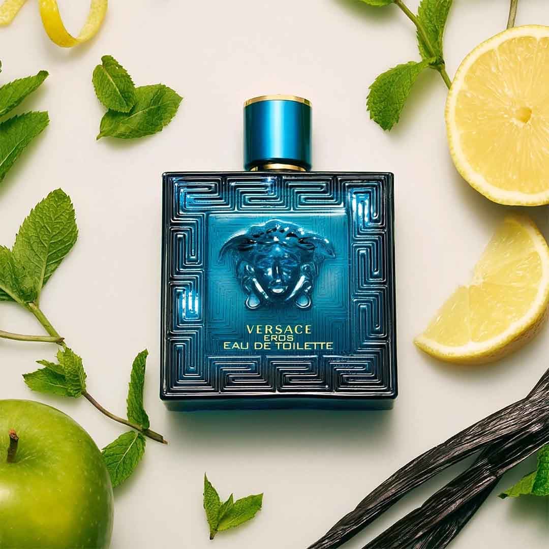 Versace Eros Eau de Parfum for Men – 100ml – Intense, Long-Lasting Fragrance with Vanilla, Mint & Cedarwood – Bold & Seductive Scent