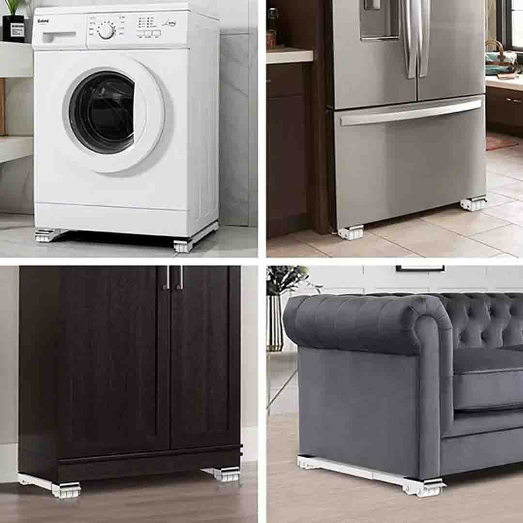 Heavy Duty Adjustable Appliance Roller. Mobile Base for Refrigerator, Washing Machine & Heavy Furniture