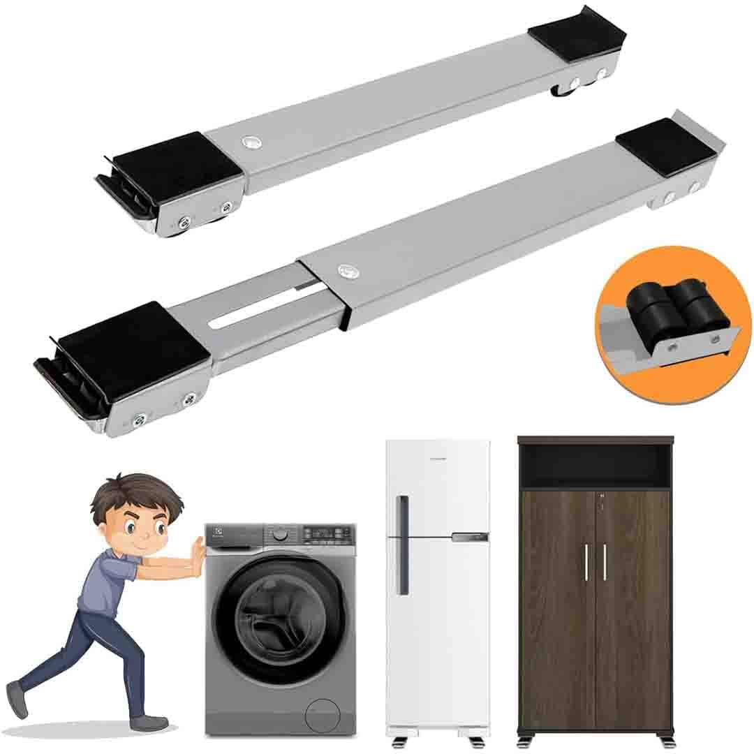 Heavy Duty Adjustable Appliance Roller. Mobile Base for Refrigerator, Washing Machine & Heavy Furniture
