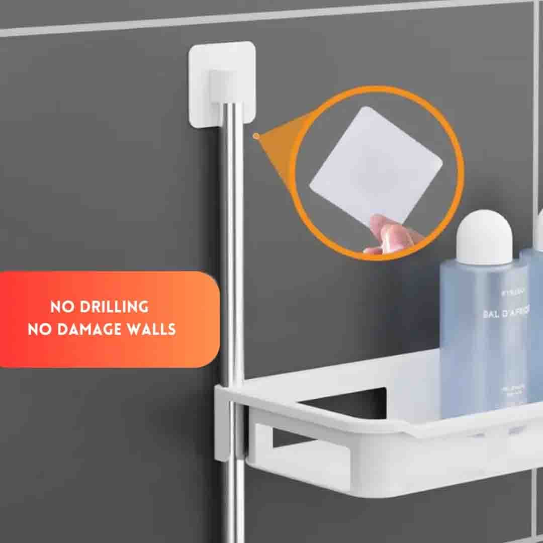 Over-The-Toilet Storage Shelf. 3-Tier Adjustable Bathroom Organizer for Toiletries, Towels & Essentials