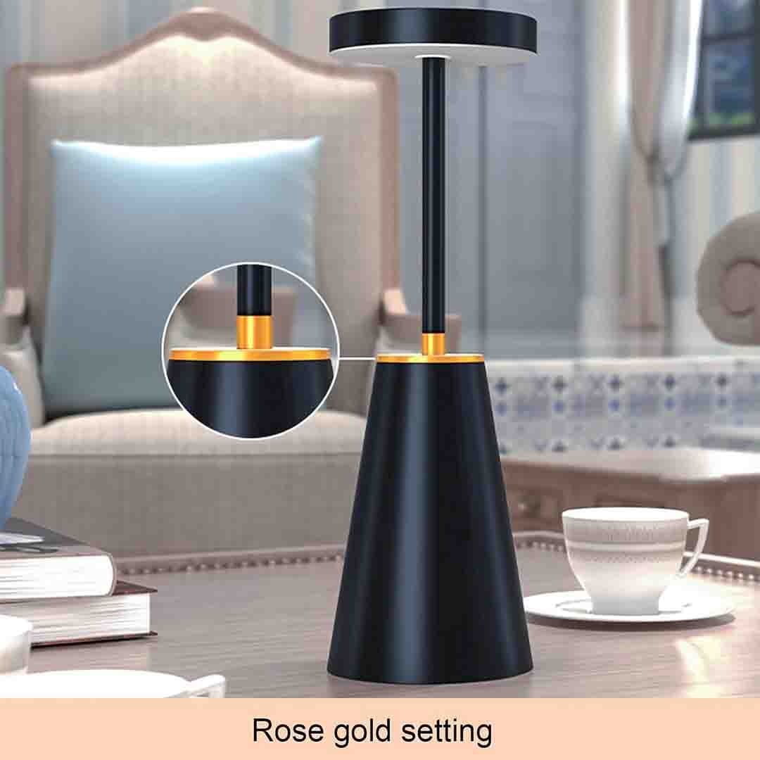 Smart Cordless LED Table Lamp. Touch Control, 3 Color Modes, Dimmable, Rechargeable & Plug-in Option. Modern Bedside, Desk, and Living Room Lamp