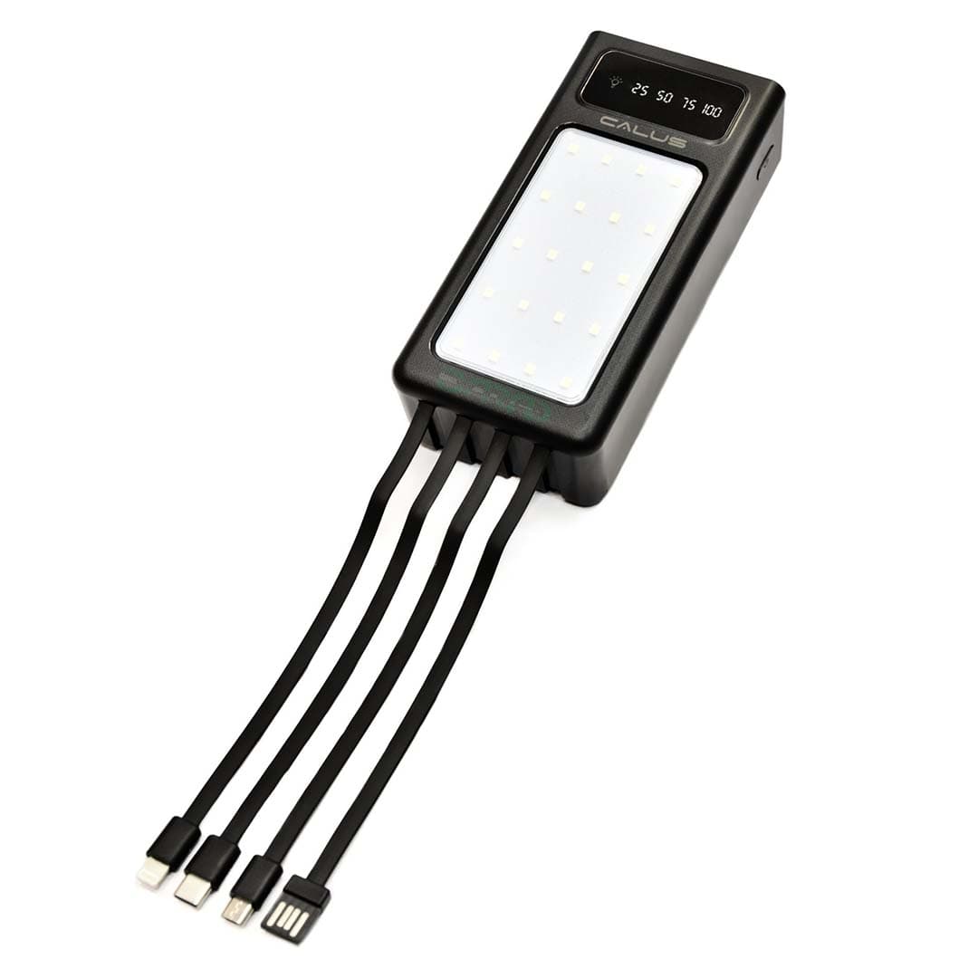 Calus P-377 30,000mAh Power Bank. High Capacity Portable Charger with Multiple Outputs & Fast Recharging