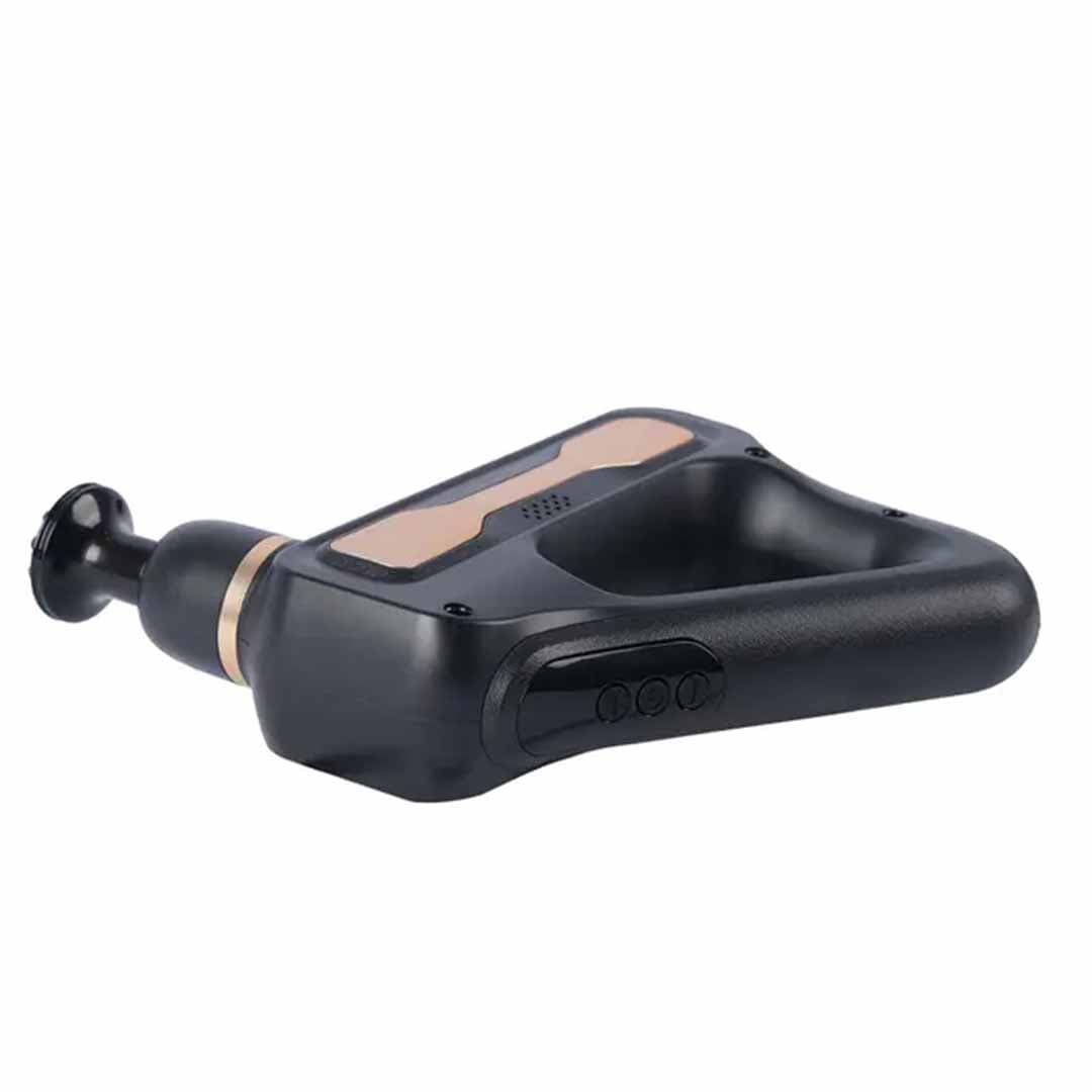 Deep Tissue Percussion Massage Gun. Multiple Speed Levels, Quiet Brushless Motor, Interchangeable Heads for Muscle Pain Relief & Recovery