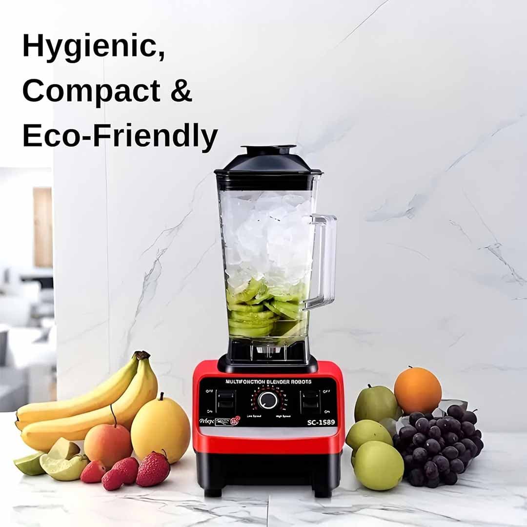 Silver Crest 2-in-1 High Powered Professional Juicer & Blender. Stainless Steel Nutrient Extractor. Heavy Duty Electric Juicing Machine for Whole Fruits and Vegetables