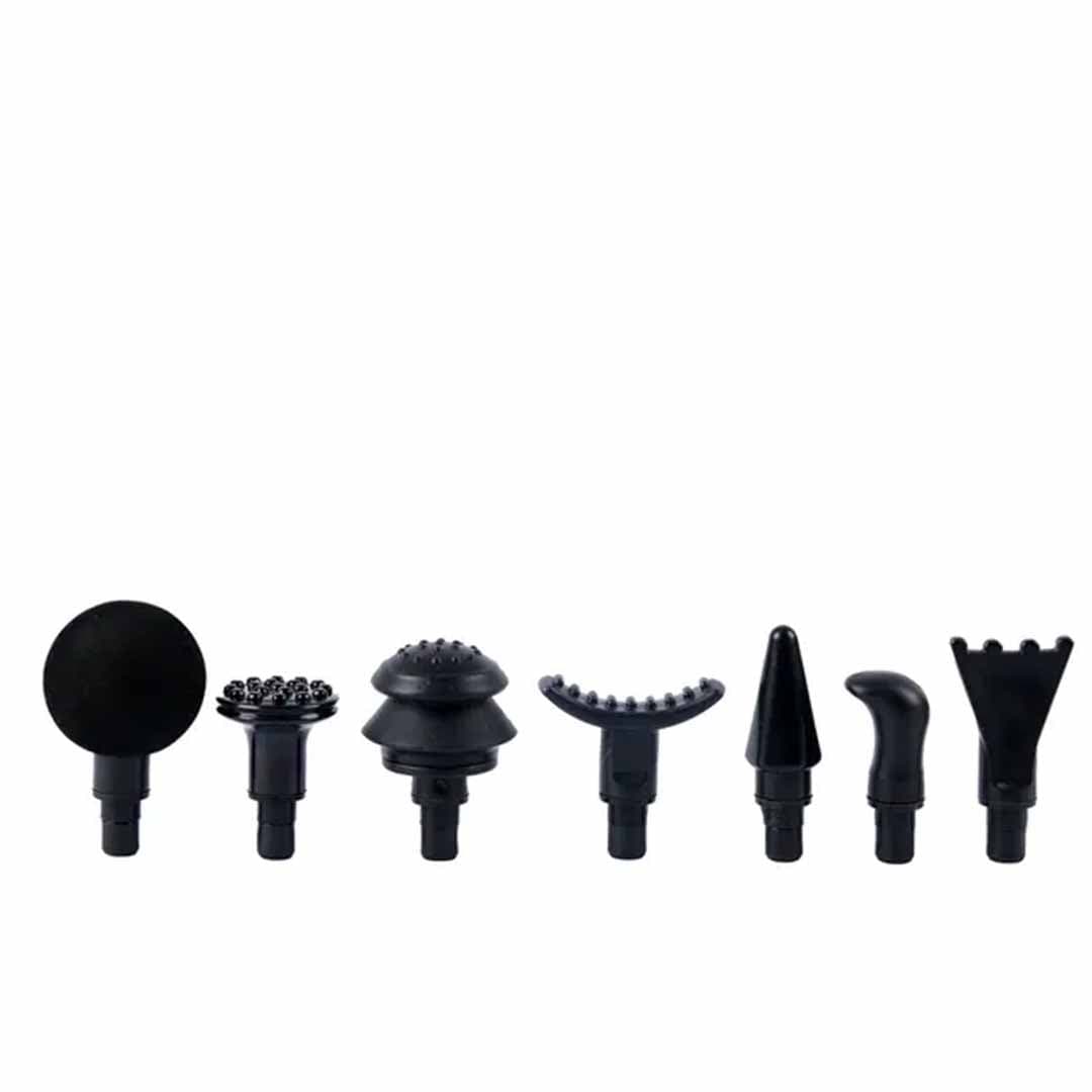 Deep Tissue Percussion Massage Gun. Multiple Speed Levels, Quiet Brushless Motor, Interchangeable Heads for Muscle Pain Relief & Recovery