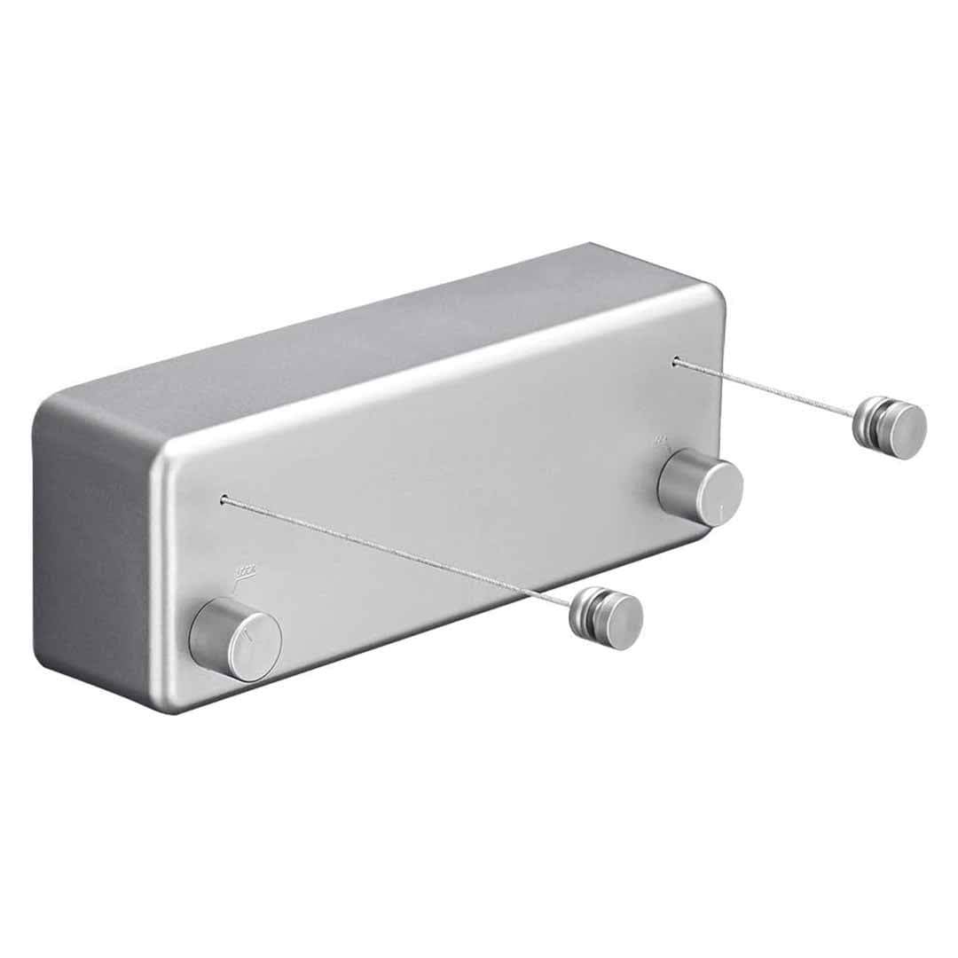 ልብስ ማስጫ. Double Rope Retractable Clothesline. Space Saving Wall-Mounted Laundry Drying Rack. Indoor and Outdoor Dual Line System for Home  8.4 meter long