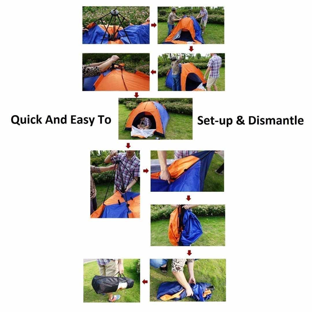 Portable Camping Tent. Weather Resistant Outdoor Shelter.