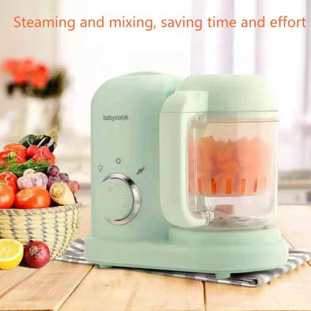  Baby Food Processor. Steam Cook, Blend, Defrost & Reheat, Compact Steamer Blender for Homemade Purees
