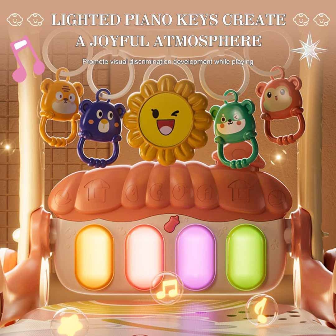 Baby Musical Activity Gym & Learning Walker. Piano Play Mat with Lights.