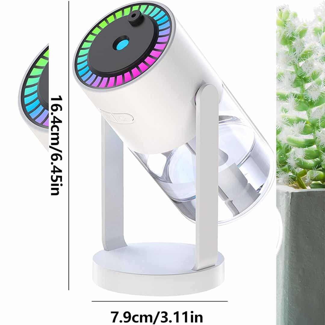 LED Mist Humidifier with Color Changing Projector. 360° Rotating Atmosphere Lamp, Ultrasonic Cool Mist for Bedroom, Nursery, Home Decor