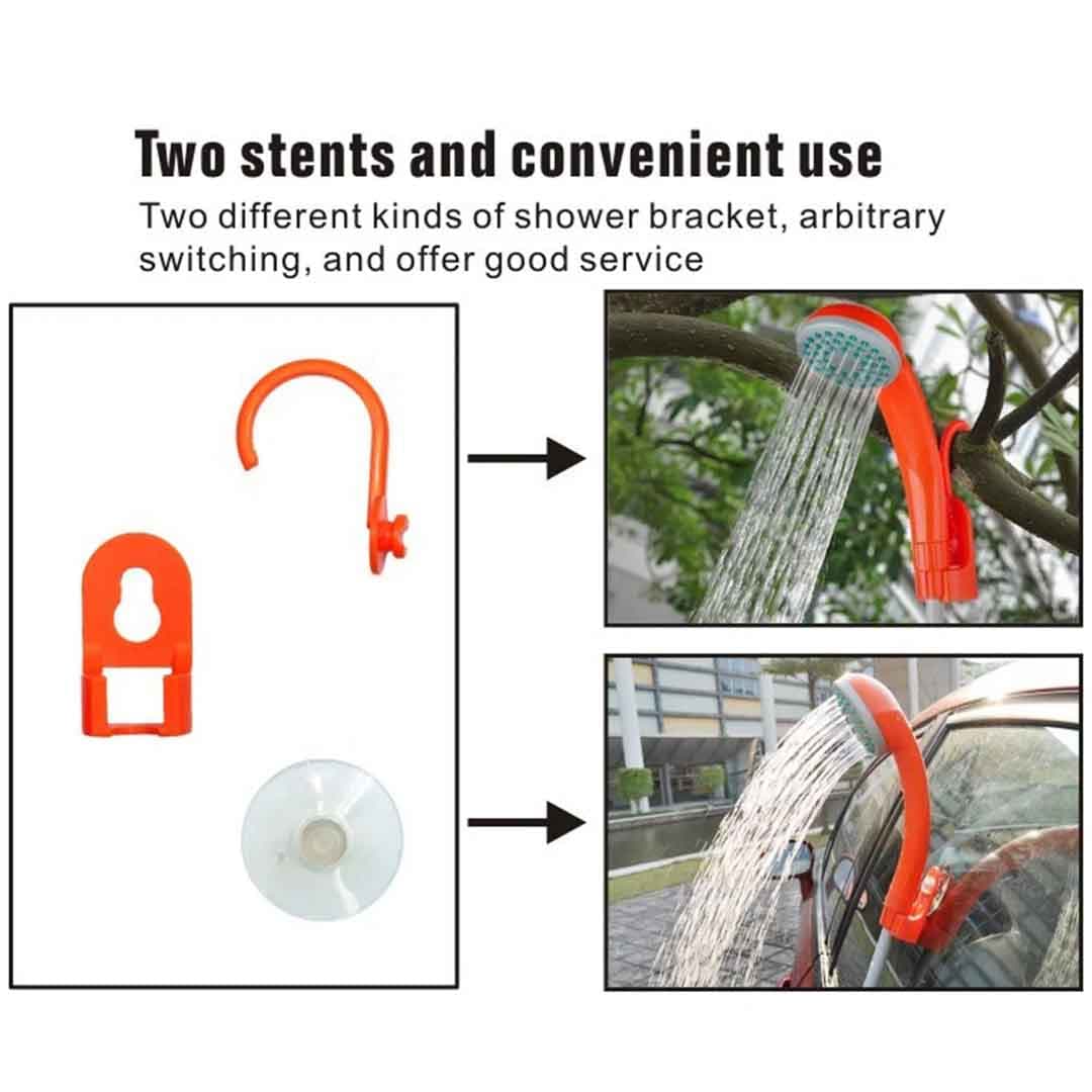 Portable Electric Shower Pump. Rechargeable Outdoor Shower with Hose & Spray Head