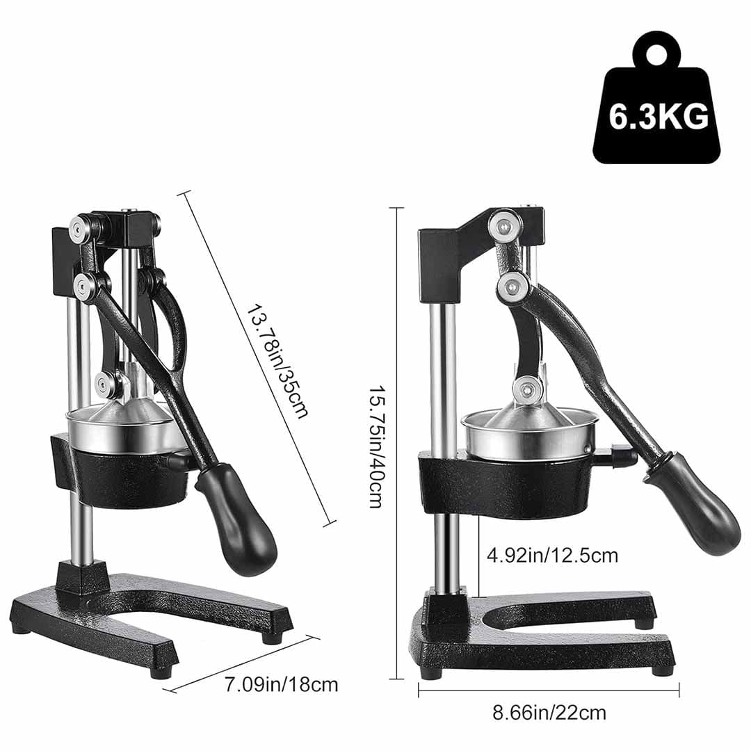 Manual Hand Press Juicer. Easy Squeeze Citrus & Fruit Extractor