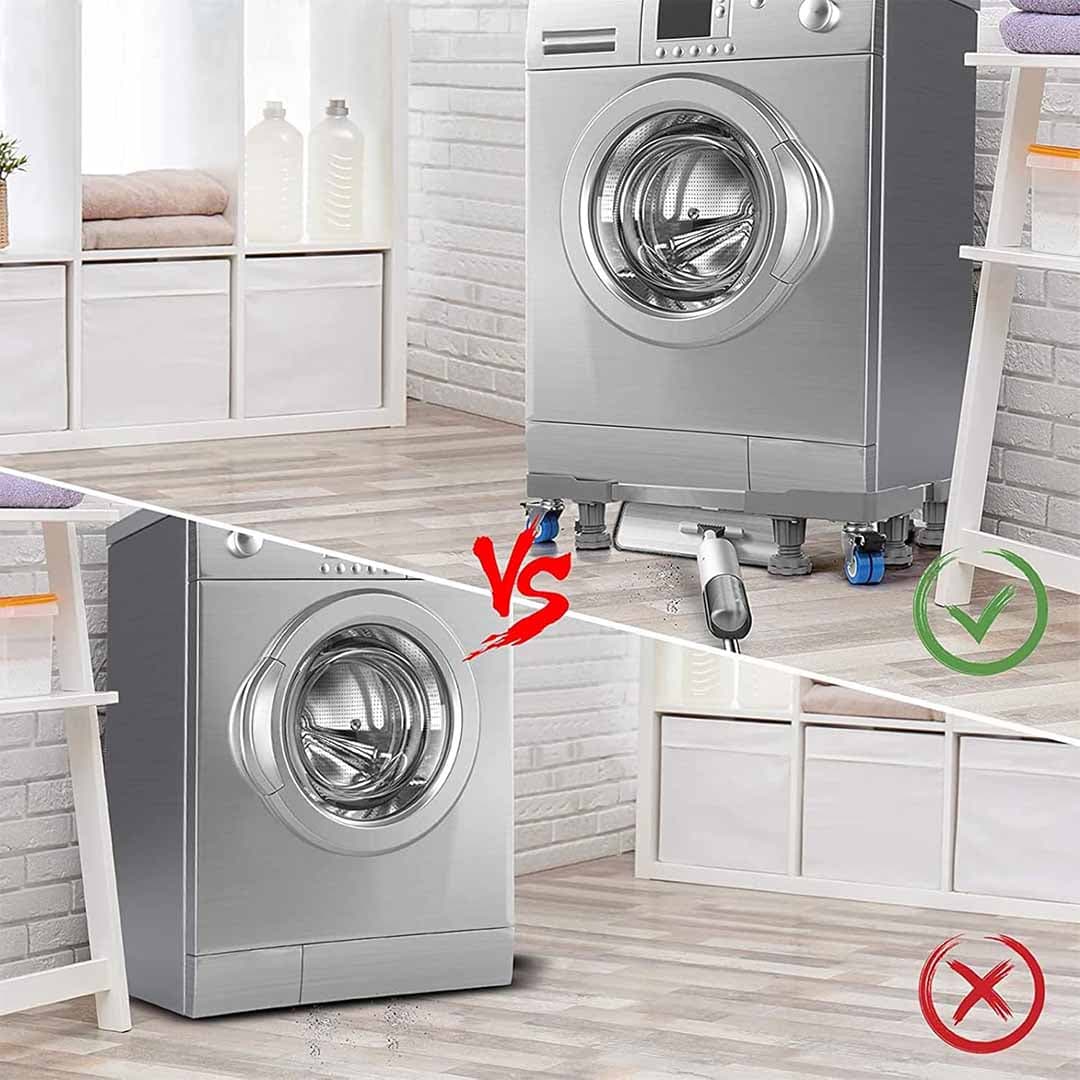 Adjustable Furniture & Appliance Dolly Mover. Expandable Roller Platform with Locking Wheels, Heavy Duty for Refrigerators, Washers, Dryers, Furniture.