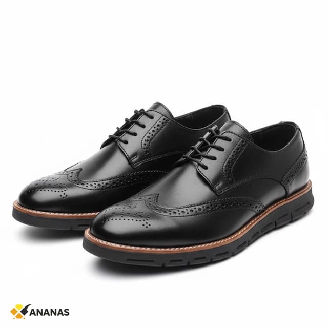 Handcrafted Black Leather Shoes. Premium Genuine Leather Flats for Men, Sleek Minimalist Design with Durable Flat Sole, Handmade Elegance for Everyday Wear