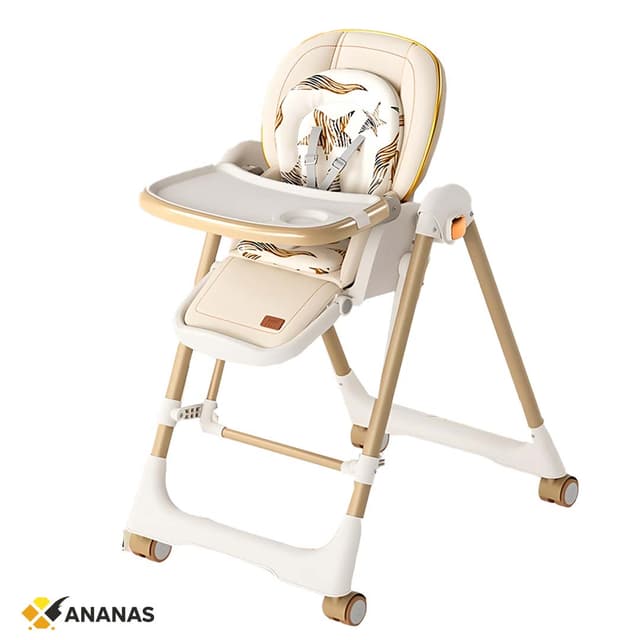 Loewten 3-in-1 Baby High Chair,Convertible Baby Swing,Foldable Infant Dining Chairs Seat with Wheels for Babies and Toddlers