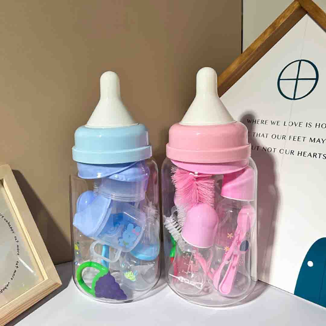 Baby Feeding Bottle Set. Complete Newborn Care Kit