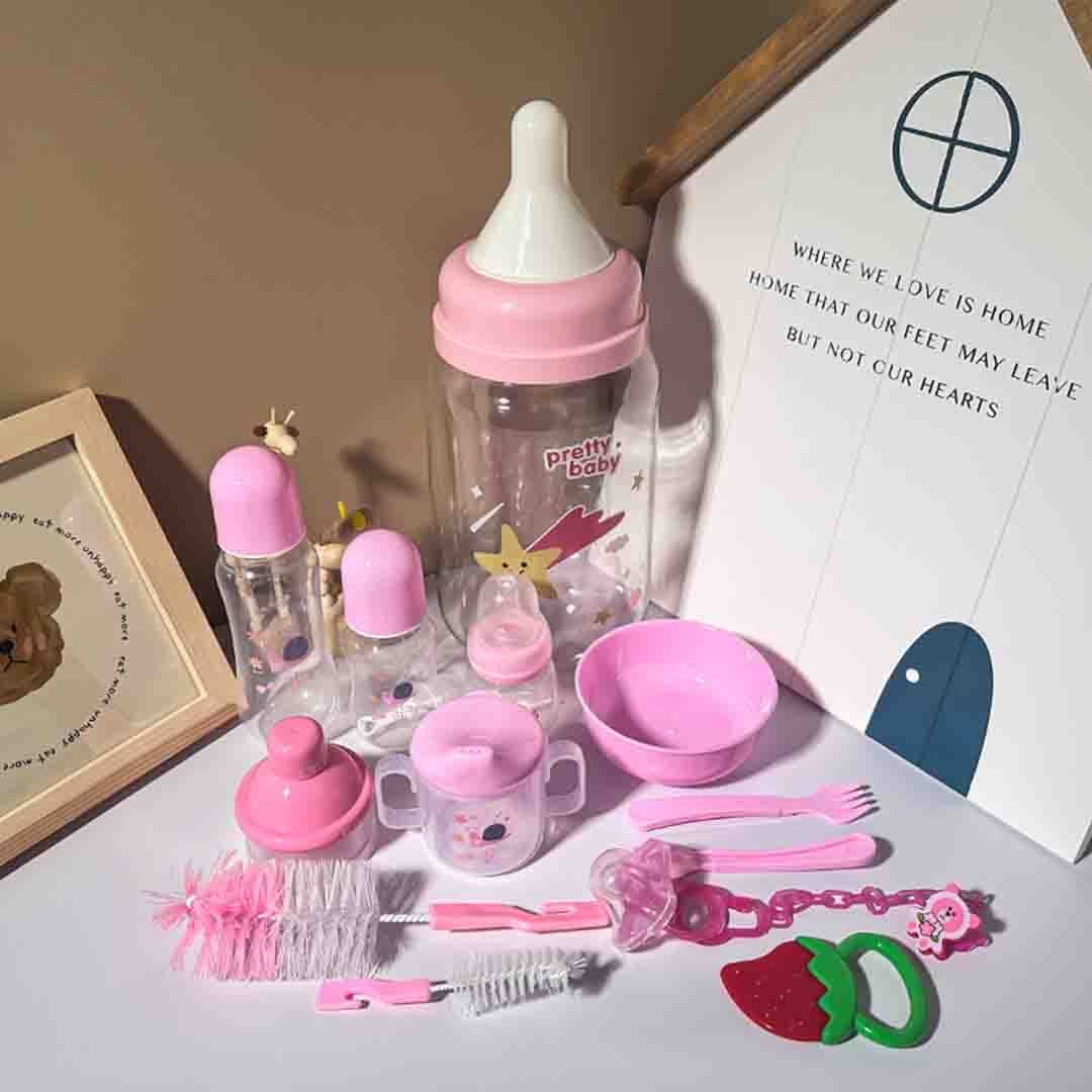 Baby Feeding Bottle Set. Complete Newborn Care Kit