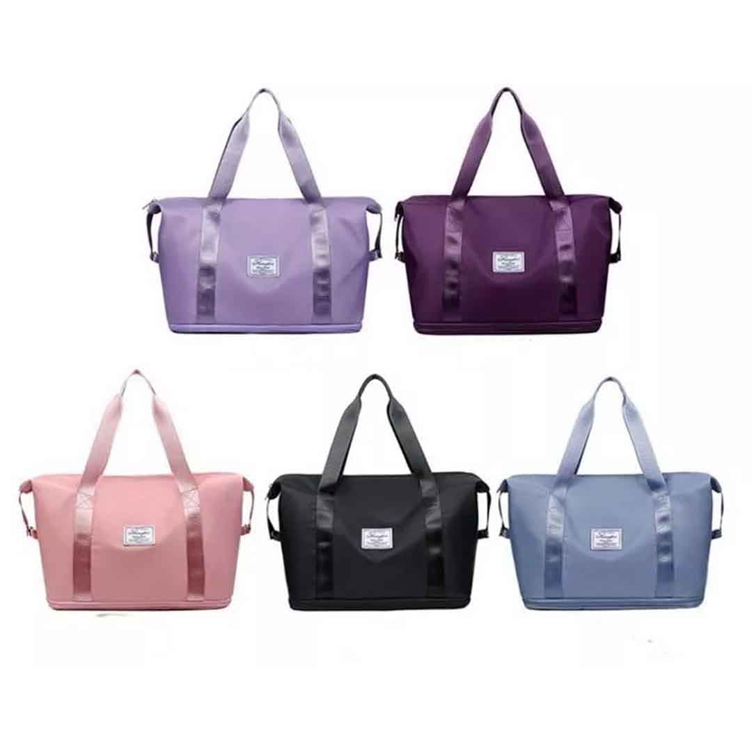 Large Gym & Travle Bag. Waterproof Foldable Duffel Bag with Shoe Compartment